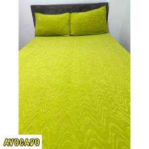 EMBOSSED NO GUSOT NO LUKOT BEDSHEET with 2 Pillowcase FREE POUCH BAG MULTIFUNCTIONAL