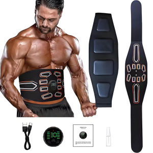 Smart Muscle Stimulator Abs Trainer Abdominal Toning Belt Waist Massager Body Slimming Weight Lose Home Gym Fitness Equiment