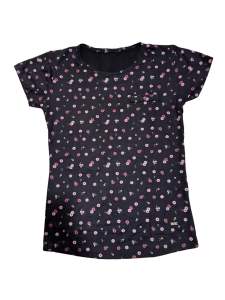 This is a cotton premium quality Ladies T-shirt suitable for all weather. It has breathable material and stylish design. It comes with 6 colors. Available sizes are S M L XL.