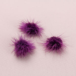 Mink Fur Ball Handmade DIY Jewelry Headdress Hair Accessories Authentic Plush Clothing Shoes and Hats Bag Decorative Fur Ball Hanging Ornaments