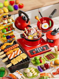 WANJUTEGONGDUI | Bộ Đồ Chơi Nấu Ăn Bếp Nướng Mini Mới Cho Gái Chơi Vai
