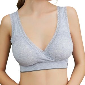 Mamme Nursing Lounge Bra in Gray | For Maternity and Nursing Moms