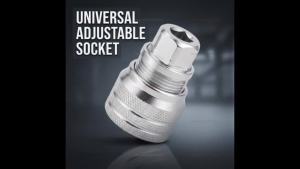 OLOEY | Cờ Lê Ổ Cắm Đa Năng Có Thể Điều Chỉnh 10-19mm Dụng Cụ Cầm Tay Đa Năng Dùng Cho Máy Khoan Điện Sửa Chữa Đai Ốc Bu Lông Xưởng Sửa Chữa Thép Hợp Kim