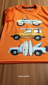 Baju Kaos Distro Anak Laki Laki Karakter Mobil Pantai Keren Import Usia 1 - 10 Tahun - Hypelane Kids
