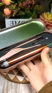 Bộ Ngoáy Lấy Ráy Tai 3 in 1 Tích Hợp Đèn Pin Soi Tặng Kèm HỘP NHÔM Cao Cấp