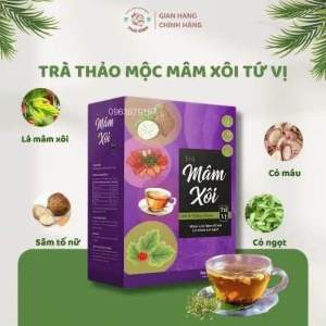 [ Chính Hãng ] Trà Mâm Xôi Sâm Tố Nữ Cỏ Ngọt Tứ Vị Giúp Thanh Lọc Cơ Thể  Tốt Cho Sức Khoẻ - Hộp 20 Gói
