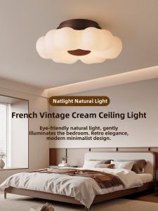 DGY | Vintage Cream French Retro Bedroom Ceiling Light
