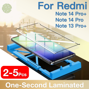 2-5Pcs For Redmi Note 14 13 Pro Plus + Explosion-proof Screen Protector Protective With Install Kit Not Tempered Glass