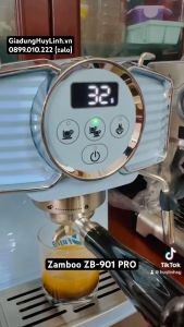 Máy pha cà phê Zamboo ZB-901 PRO - 1350W - Pha 1 - 2 tách tự động - Phong cách Vintage [Mẫu mới 2023]