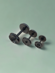 1:87 Scale Train Model Wheels Carriage Universal HO Ratio Train Model Wheels Toy Assembly Alloy Material for Ages 12 And up