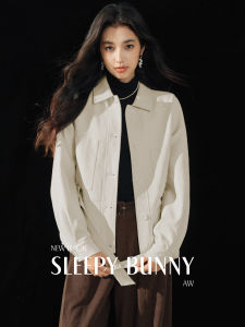 Retro Lapel Belted Waist Casual Elegance Workwear Jacket