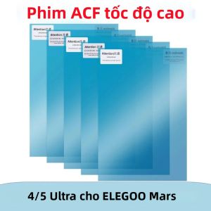 5 Miếng Phim ACF 7 Inch 235x160mm Dành Cho Máy In 3D ELEGOO Mars 5 Ultra 4 Ultra Mars 4 Màng Phủ Nhựa UV 0.3mm Phụ Kiện Máy In 3D LCD SLA