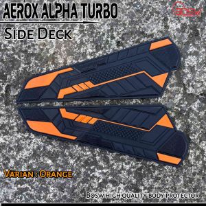 Aksesoris Yamaha Aerox Alpha 2025 Lower Deck Pelindung Body Samping Bahan Karet