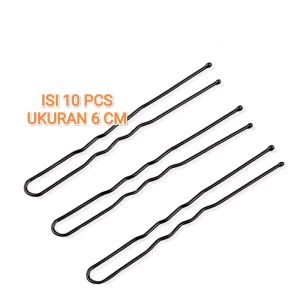 Jepit sanggul U jepit lidi 6cm isi 10pcs
