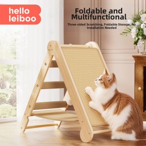 HELLOLEIBOO | Durable Non-Dusting Triangular Cat Scratching Post