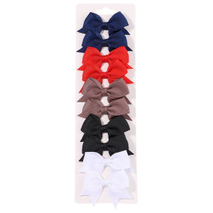 10 Cái/bộ Dễ Thương Chắc Chắn Ruy Băng Nơ Kẹp Tóc Cho Bé Gái Handmade Cung Tên Kẹp Tóc Barrettes Thời Trang Trẻ Em Mũ Phụ Kiện