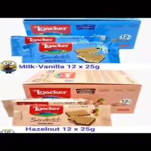 Loacker Assorted Flavors (12pcs x 25g) - Crispy & Delicious Wafer Treat