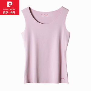 Pierre Cardin Vest Mens Winter Fleece-lined Thin Dralon Heating Bottoming Seamless Inner Wear Heattech Men Intimates