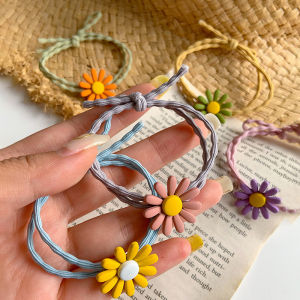 Combo 5 Dây Buộc Tóc Hoa Cúc Nhiều Màu Xinh Xắn Chun Cột Tóc Nữ Phong Cách Hàn Quốc – BEYOU pcs
