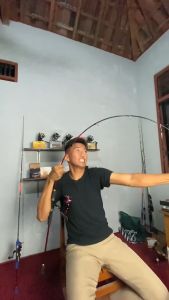 Joran Jigging Laut Redbass PE 1-2 Max 10 Kg Terlaris / Pancing Jigging Fiber Solid 165cm 180cm 200cm
