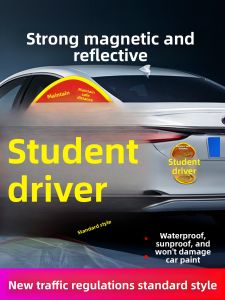 TOKUSET | Novice Driver Reflective Magnetic Sticker