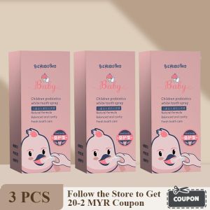 Original Bigheadedbird Baby Tooth Spray Semburan Anti Karies Gigi Baby Oral Cleaner Anti Cavity Spray Kids White Tooth Spray 婴幼儿口腔清洁喷雾40ml