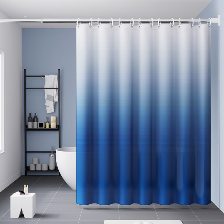Thickened Waterproof Curtain Bathroom Shower Curtain Set PunchFree