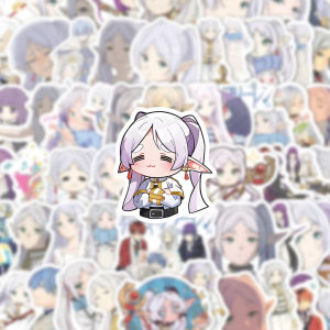 60pcs Anime Frieren Beyond Journeys End Stickers Himmel Frieren Anime Decals Skateboard Laptop Phone Girl Waterproof Sticker