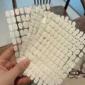 Double-Sided Tape Nail Art Practice Tools No-Cut Wearable Nail Chips Crystal Gel Beans Stick-On Nail Holders Beauty Tools