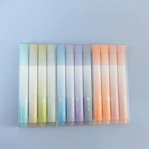 Set 4 bút nhớ highlight pastel nhiều màu sắc dễ thương phong cách Morandi