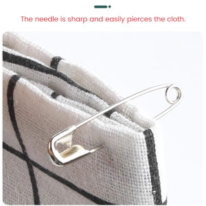 C.N. Multifunctional Safety Pin Metal Needle Body U-Shaped Groove Design Safe Durable for Clothes/Documents/SIM Card/Bedspreads/Diapers Various Sizes Golden/Silver/Colorful