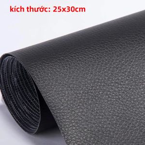 Miếng Dán Sửa Chữa Da PU Tự Dính 50x137cm/25x30cm Tự Làm Ba Màu Giải Pháp Sửa Chữa Ghế Ô Tô & Bề Mặt Nội Thất