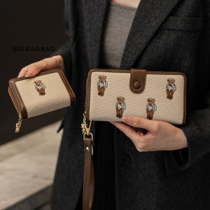Cute Mini Fashionable Cartoon Wallet Ladies Long Wallet College Style Autumn Winter New Arrival Casual Simple Style Open Closure