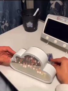 Đèn ngủ hoa Tulip đèn hoa Tulip tráng gương đèn ngủ hoa Tulip đám mây Handmade có gương tiện lợi