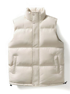 Warm Casual Mens down Cotton Vest STA2025 Autumn Winter New Style American Trendy Brand Stand Collar Jacket Youth Popular