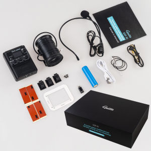 Guitto Acoustic Guitar Multifunctional Vibration Pickup GGP-05 For Live Streaming Digital Live Stream EQ With Microphone