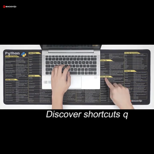 CreativeCrazi Excovip English PYTHON JAVA OFFICE Shortcut Keyboard Mouse Pad