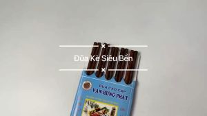 Đũa Gỗ Kè Campuchia 100% cây kè tự nhiên Đũa Siêu Bền-Chắc an toàn sức khoẻ không sơn tẩm hoá chất (10 đôi)