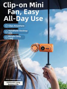 Caibeike | Handheld Leafless Cooling Quiet Mini Fan