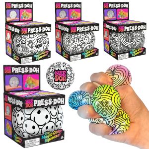 Nee Doh Fuzz Ball Series Desktop Graffiti Ball Stress Relief Toys Suitable for Under Pressure Fun Soft Stress Ball Gift