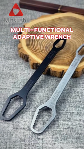 Mitsushi Universal Wrench Multifunctional Adjustable Wrenchs Double-Head Ratchet Spanner Tools for Car Repair