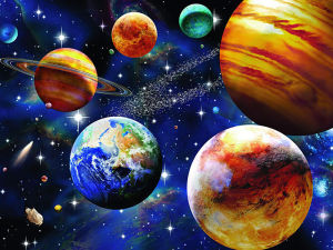 Frameless 1pc5D DIY Diamond Painting Space Planet Full Round Diamond Mosaic Landscape Diamond Embroidery Kit Rhinestone Home Ar