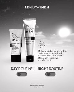 Paket Skincare Pria MS GLOW MEN -  Facial Sabun Pencerah Wajah Kusam Cowok Viral Original
