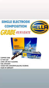 SPARK PLUG FOR Yamaha Mio Aerox 155 HELLA SINGLE ELECTRODE COMPOSITION SPARK PLUG (CD12RN-7) | High Quality