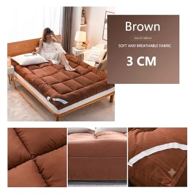MISO Thicker Tilam Topper Mattress Single/Queen/King Size Four Seasons Foldable Tilam Matress Topper Feather Velvet Soft Tilam Foldable Mattress