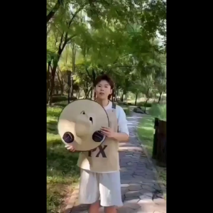 1 Set Outdoor Sun Hat With 2 Fan Large Brim Windproof Strap Solar Or USB Charging Anti UV Sun Outdoor Fishing Cap