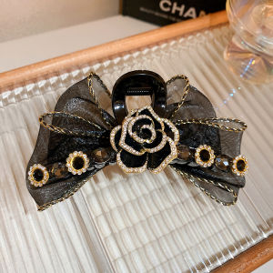 เครื่องประดับผมกิ๊บหนีบและโบว์หลากสีดอกคามิเลียสำหรับผู้หญิงมาใหม่