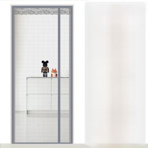 ม่านประตูกันยุงแบบหันข้างได้สำหรับห้องนอน ผ้าตาข่ายกันยุงแบบดูดซับแม่เหล็ก ไม่ต้องเจาะ ผ้าตาข่ายกันยุงแบบเปิดข้างเดียวสำหรับฤดูร้อน