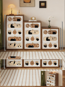 MEISD | Six-Drawer Retro Style Storage Cabinet