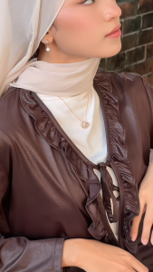 MILLENNE Made For The Night Circle Loop Studded Cubic Zirconia Rose Gold Necklace with 925 Sterling Silver (TWCP-01 & MLP-01)